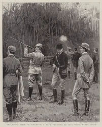Der königliche Besuch in Blenheim, ein Jagdtag in Abel Wood, North Leigh